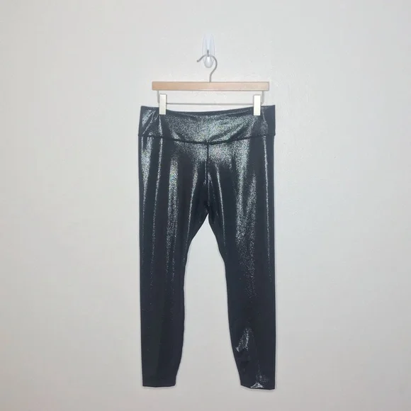 NIKE One Sparkle Black 7/8 Leggings XL - Picture 3 of 6